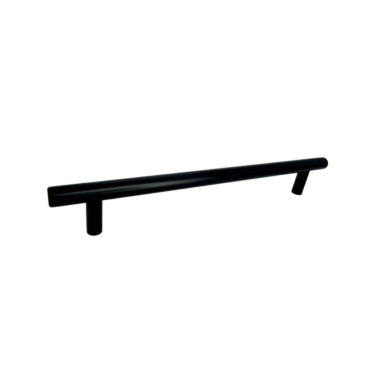 Matte Black Rounded Cupboard Handle192mm
