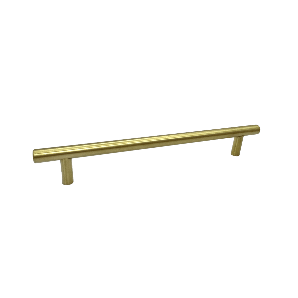 Brushed Brass Rounded Cupboard Handle 192mm