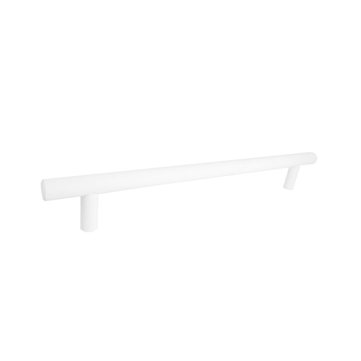 White Rounded Cupboard Handle 192mm