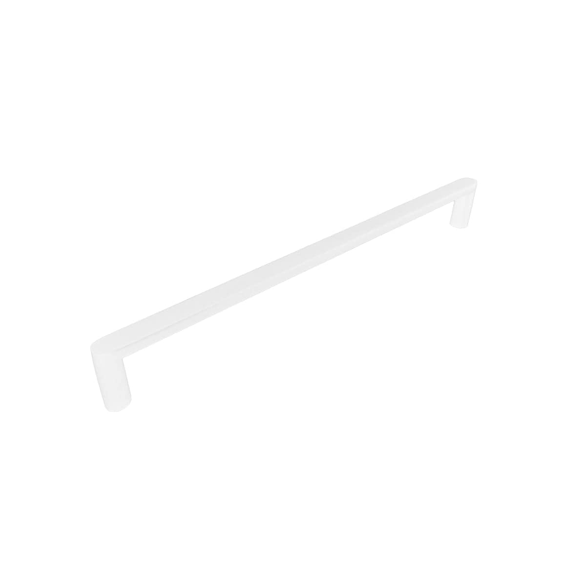 White Curved Edge Cupboard Handle