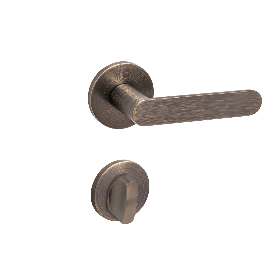 Mucheln Antique Bronze Privacy lever handle