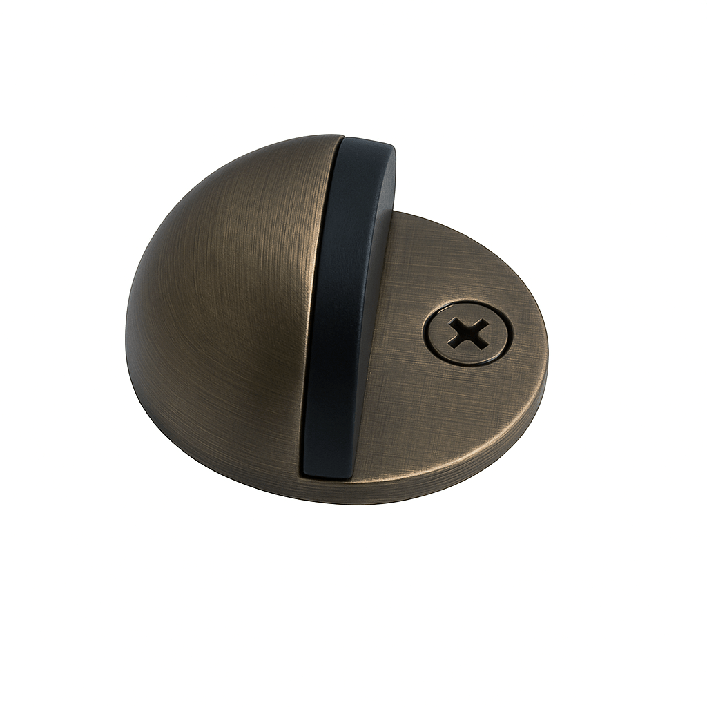 Antique Bronze Dome Door Stop I Mucheln
