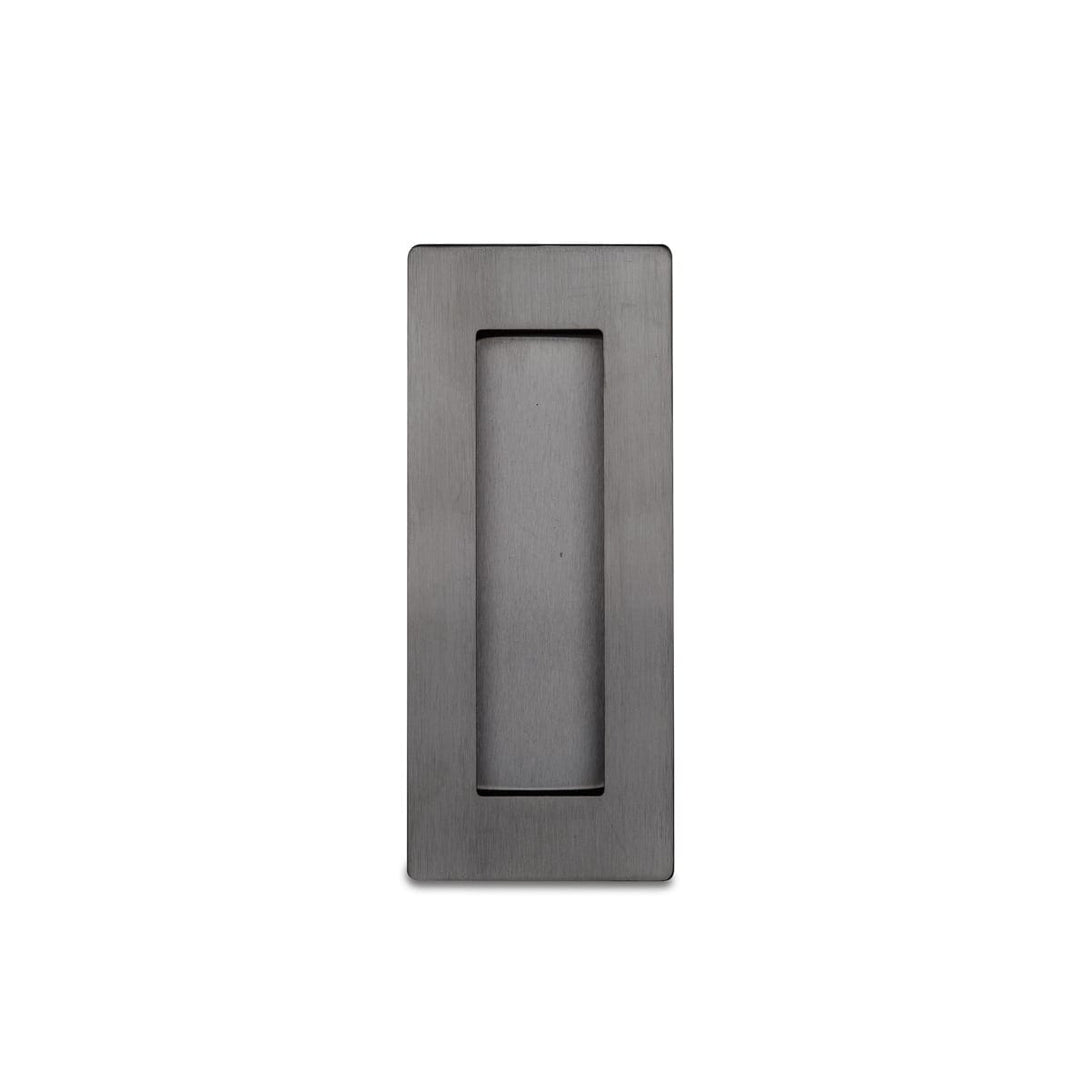 Gunmetal Flush Pull Handle 120mm Rectangle top