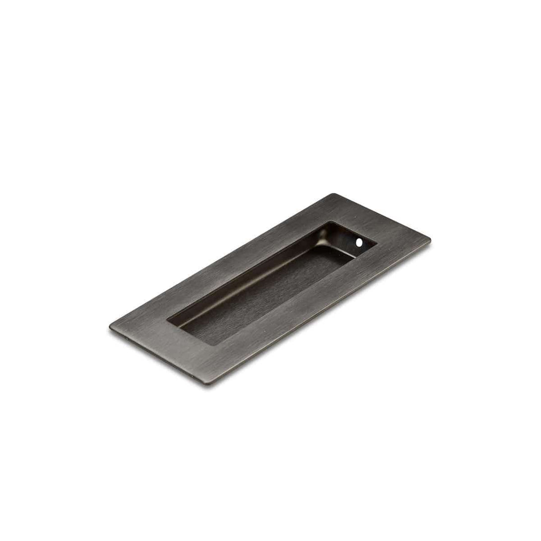 Gunmetal Flush Pull Handle 120mm Rectangle