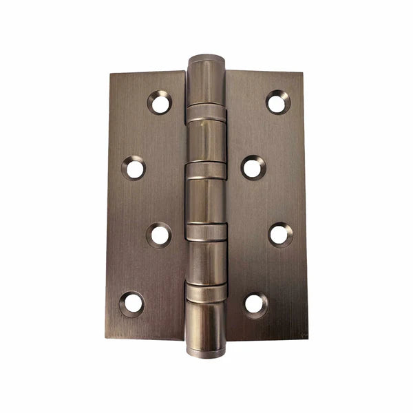 Antique Bronze Fixed Pin Door Hinge 100mm x 75mm