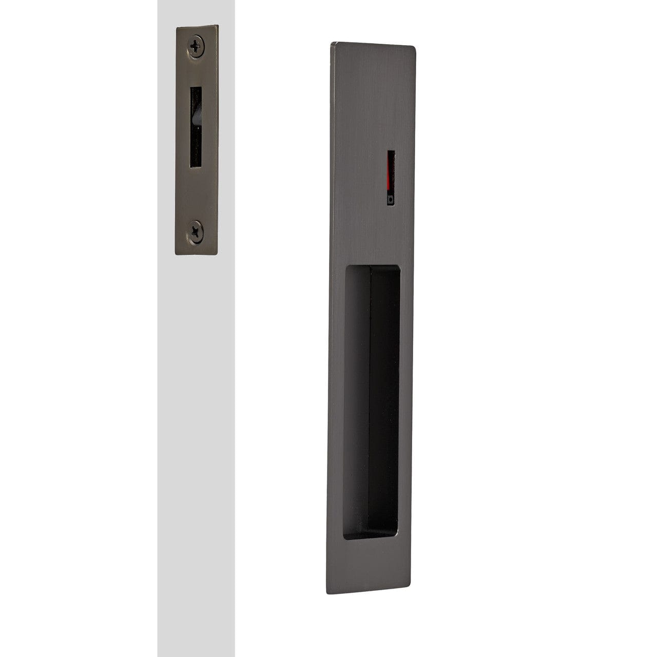 Duke Privacy Set Gunmetal Grey Sliding Door Privacy Set I Mucheln Duke Series ...