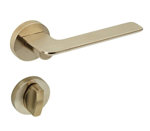 brass privacy door handle bathroom