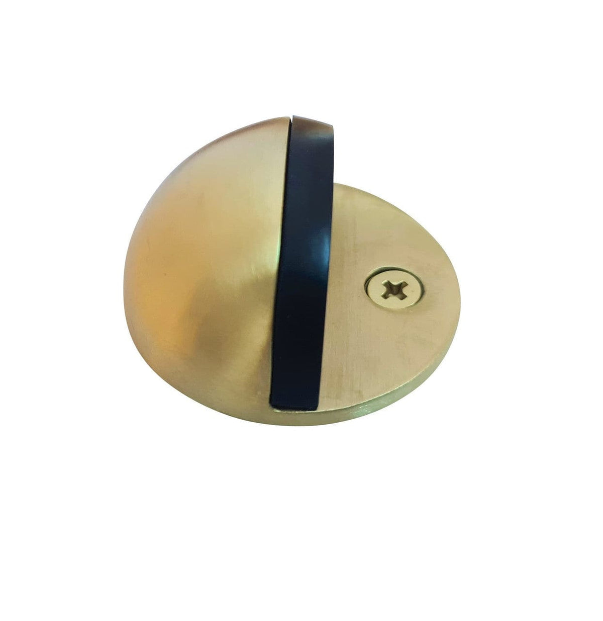 brushed brass dome door stop