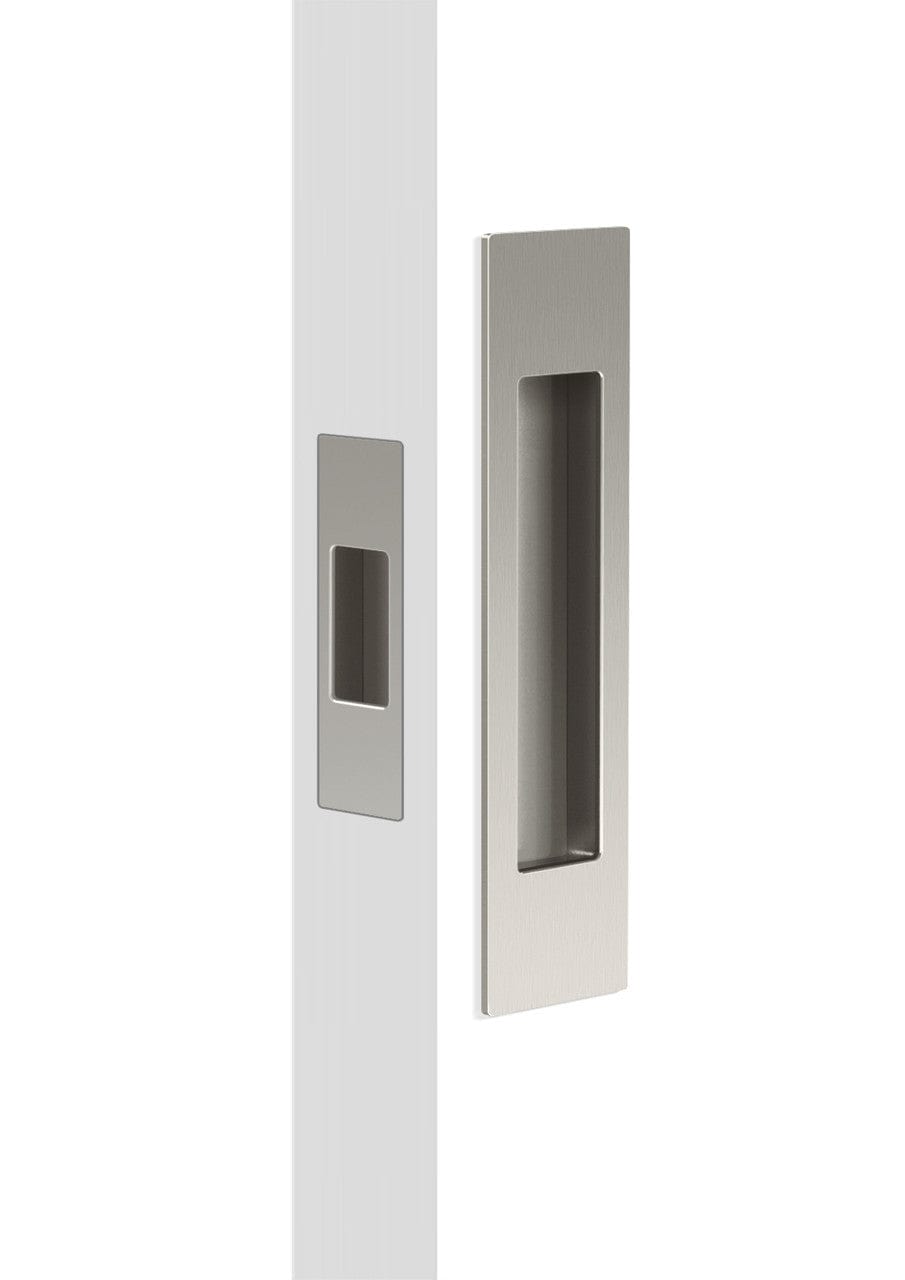 mardeco brushed nickel passage sliding door handle set