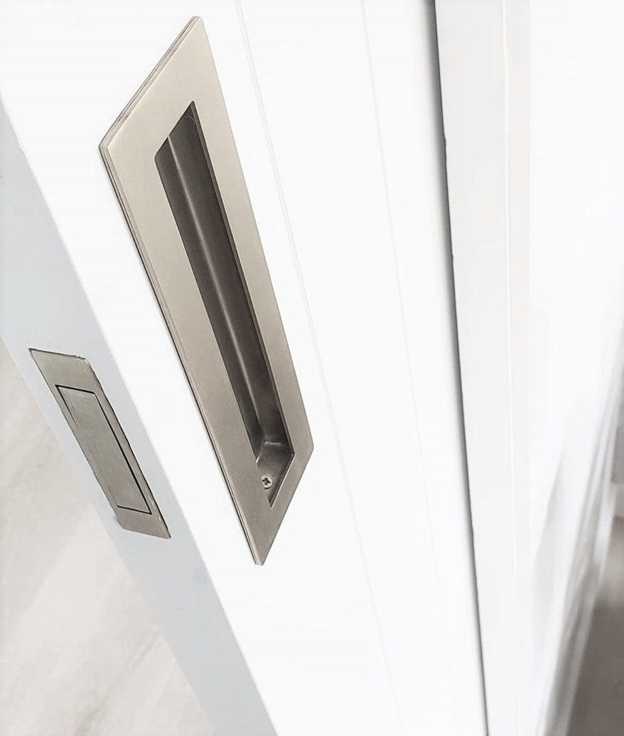 satin nickel flush pull